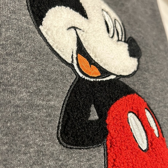 6, Disney Women's Mickey Mouse Long Sleeve Fleece Lined Hi-Lo Sweatshirts size L - Picture 5 of 6